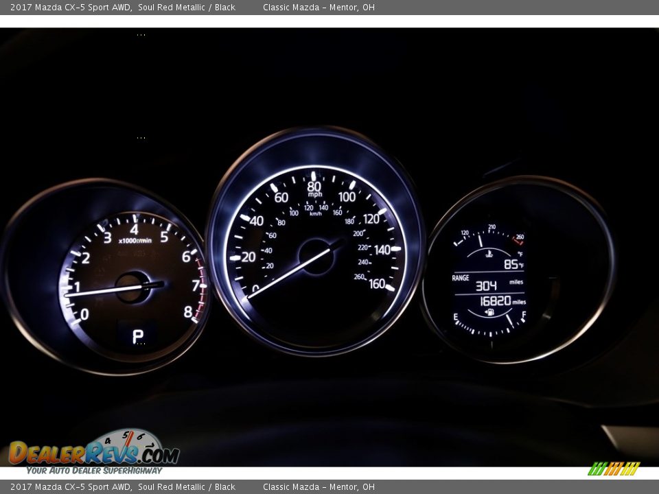 2017 Mazda CX-5 Sport AWD Soul Red Metallic / Black Photo #8