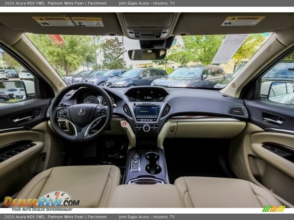 2020 Acura MDX FWD Platinum White Pearl / Parchment Photo #9