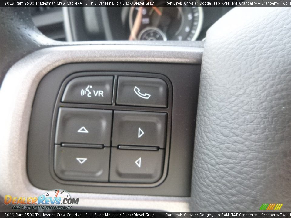 2019 Ram 2500 Tradesman Crew Cab 4x4 Billet Silver Metallic / Black/Diesel Gray Photo #19