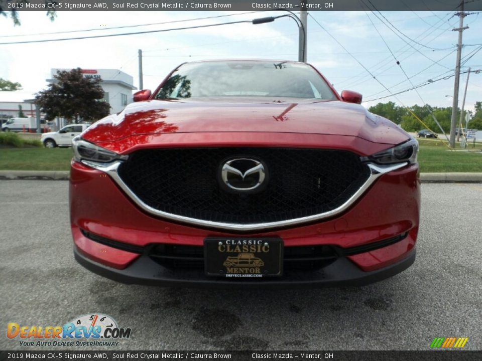 2019 Mazda CX-5 Signature AWD Soul Red Crystal Metallic / Caturra Brown Photo #2