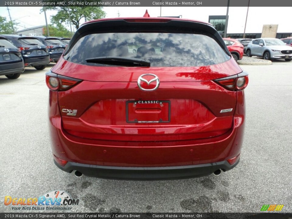 2019 Mazda CX-5 Signature AWD Soul Red Crystal Metallic / Caturra Brown Photo #6