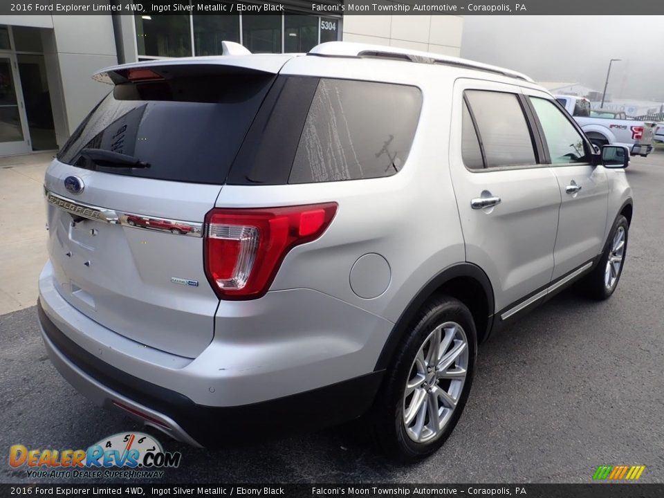 2016 Ford Explorer Limited 4WD Ingot Silver Metallic / Ebony Black Photo #2