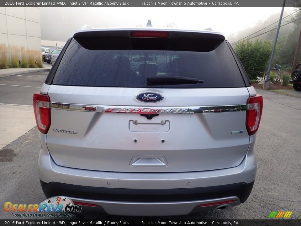 2016 Ford Explorer Limited 4WD Ingot Silver Metallic / Ebony Black Photo #3