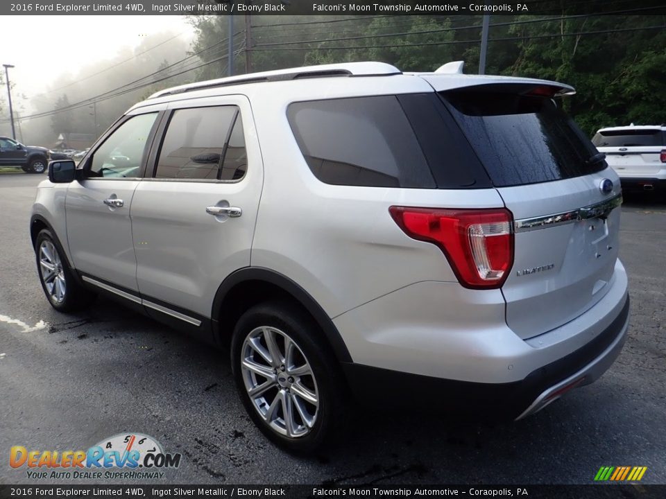 2016 Ford Explorer Limited 4WD Ingot Silver Metallic / Ebony Black Photo #5
