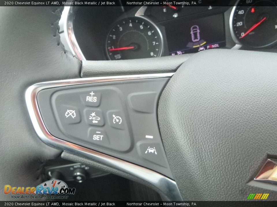 2020 Chevrolet Equinox LT AWD Mosaic Black Metallic / Jet Black Photo #19
