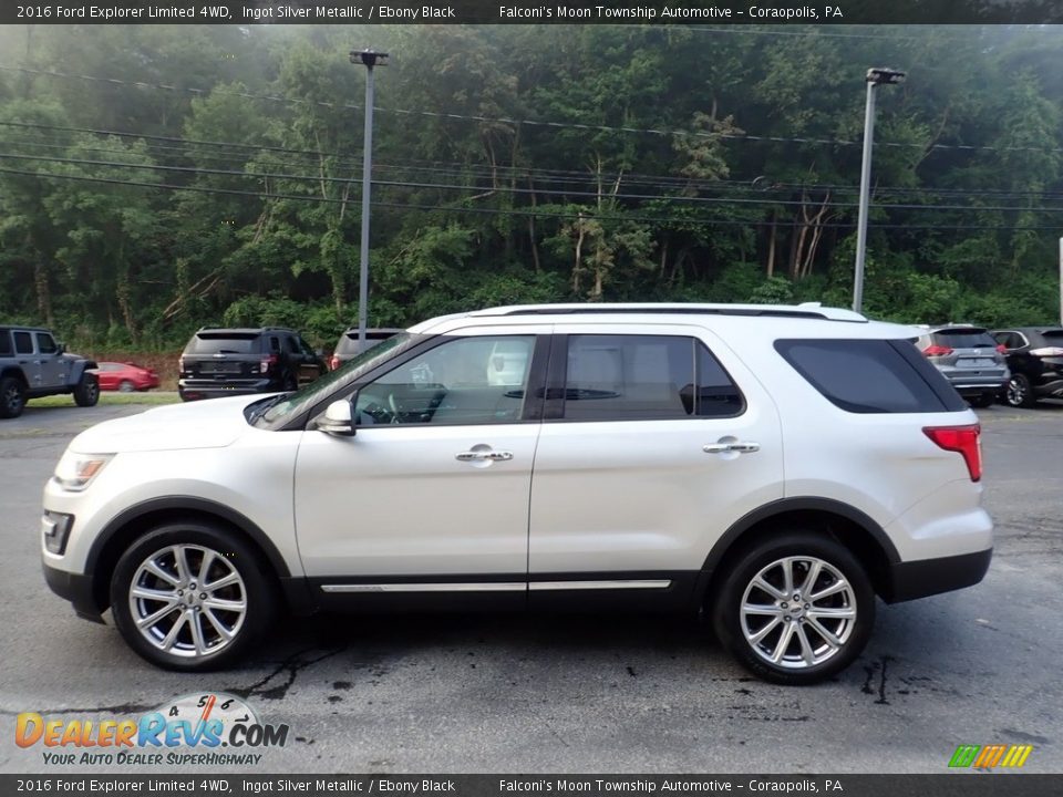 2016 Ford Explorer Limited 4WD Ingot Silver Metallic / Ebony Black Photo #6