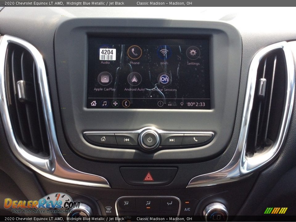 2020 Chevrolet Equinox LT AWD Midnight Blue Metallic / Jet Black Photo #14