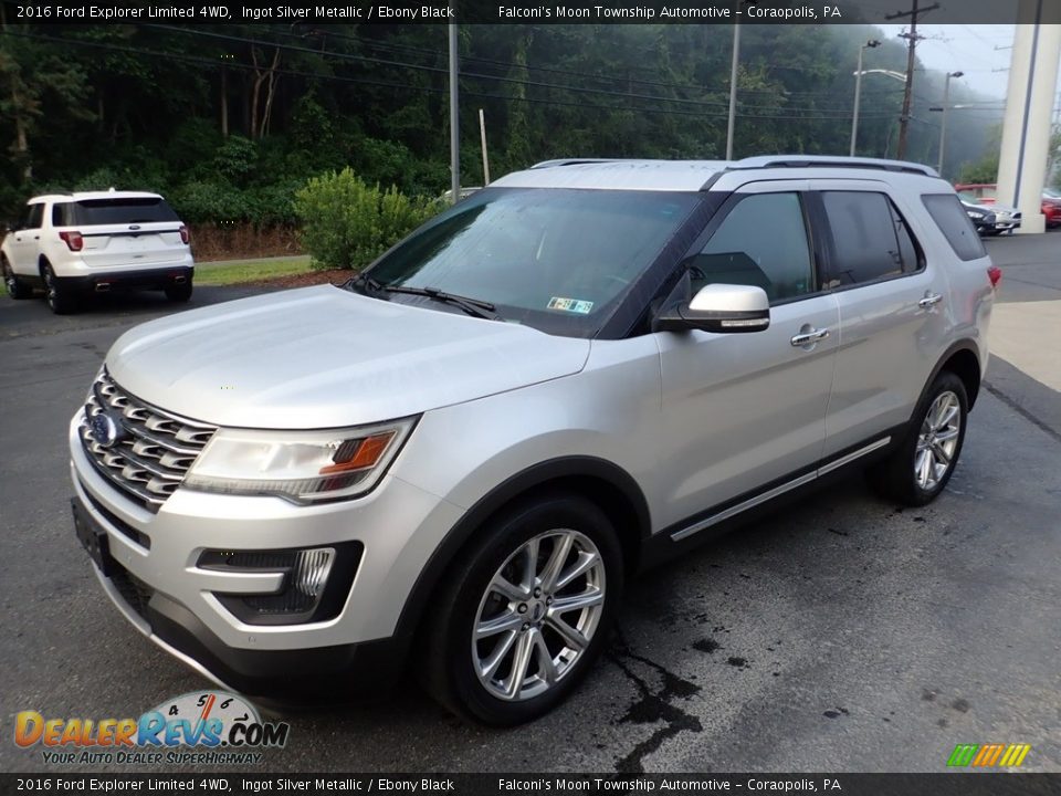 2016 Ford Explorer Limited 4WD Ingot Silver Metallic / Ebony Black Photo #7