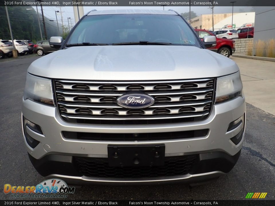 2016 Ford Explorer Limited 4WD Ingot Silver Metallic / Ebony Black Photo #8