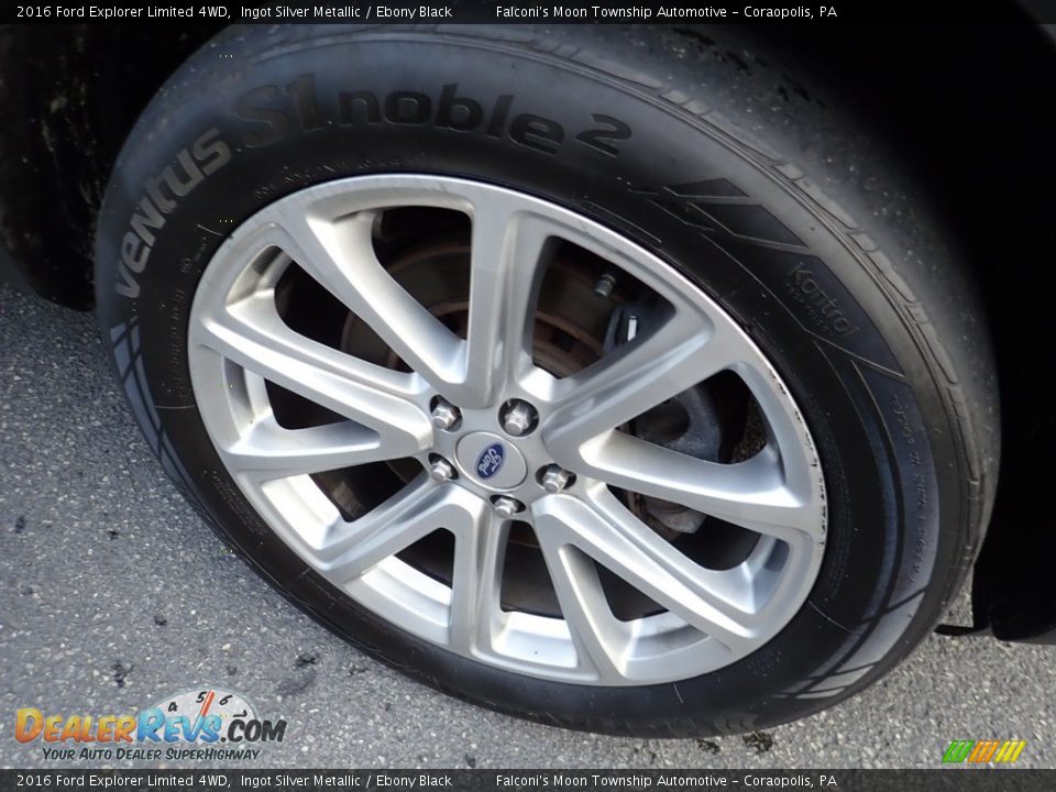 2016 Ford Explorer Limited 4WD Ingot Silver Metallic / Ebony Black Photo #10