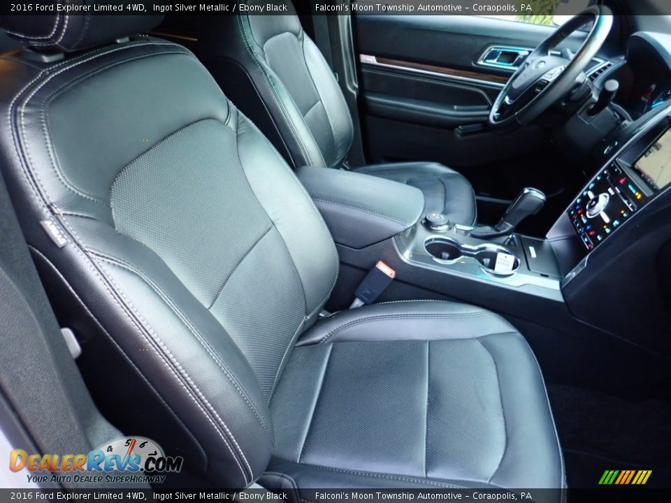 2016 Ford Explorer Limited 4WD Ingot Silver Metallic / Ebony Black Photo #11