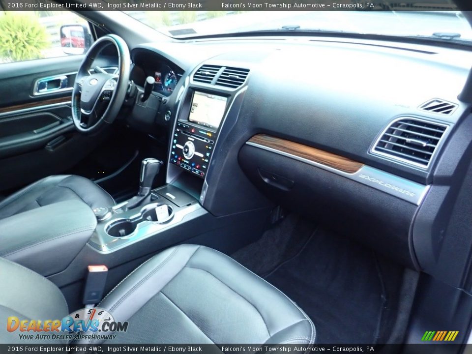 2016 Ford Explorer Limited 4WD Ingot Silver Metallic / Ebony Black Photo #12