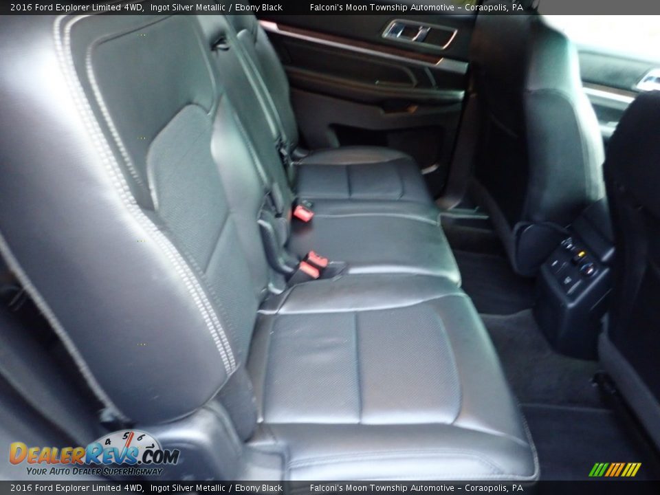 2016 Ford Explorer Limited 4WD Ingot Silver Metallic / Ebony Black Photo #14