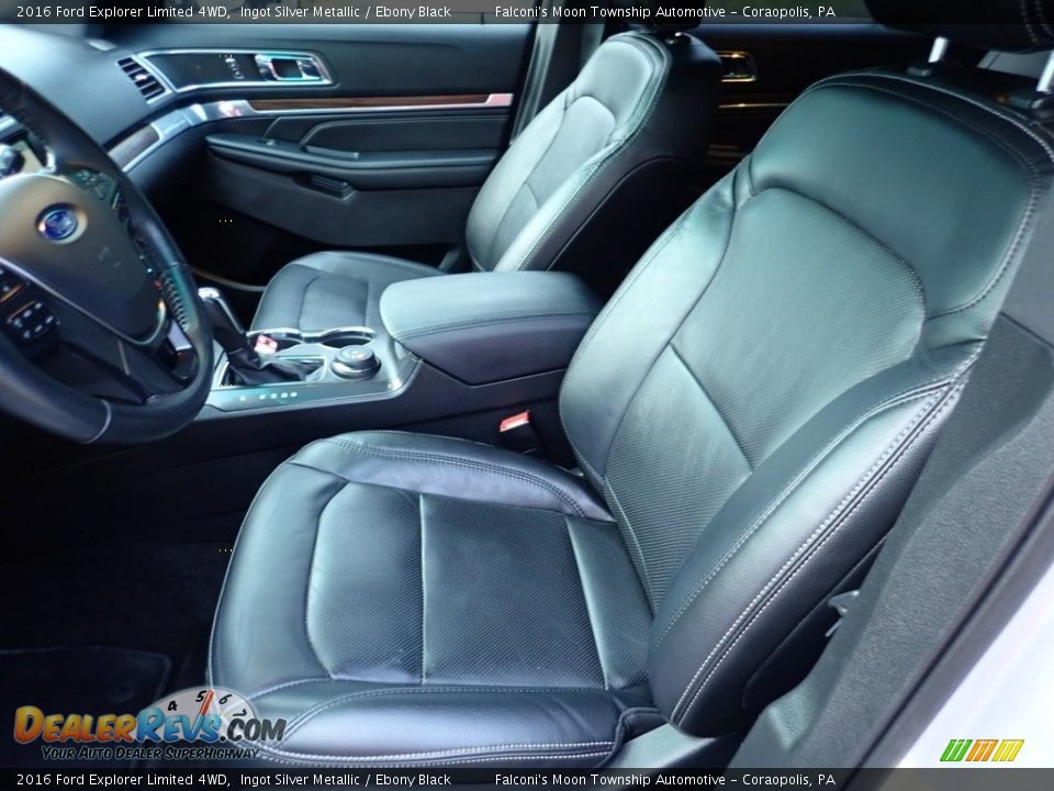 2016 Ford Explorer Limited 4WD Ingot Silver Metallic / Ebony Black Photo #16