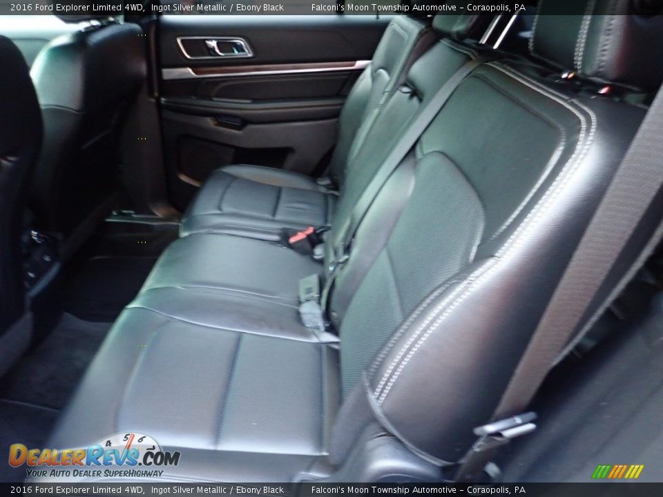 2016 Ford Explorer Limited 4WD Ingot Silver Metallic / Ebony Black Photo #17