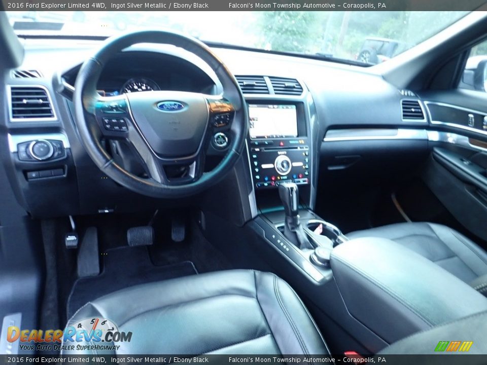 2016 Ford Explorer Limited 4WD Ingot Silver Metallic / Ebony Black Photo #18