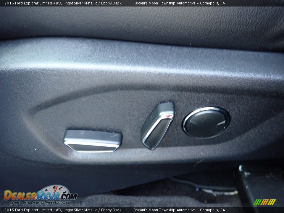 2016 Ford Explorer Limited 4WD Ingot Silver Metallic / Ebony Black Photo #20