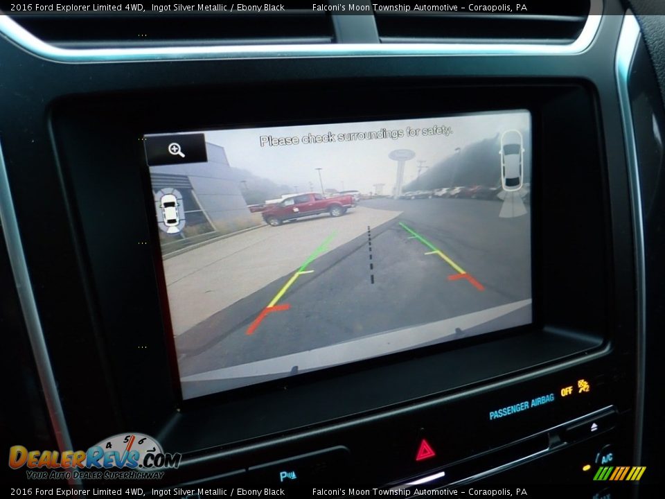 2016 Ford Explorer Limited 4WD Ingot Silver Metallic / Ebony Black Photo #25