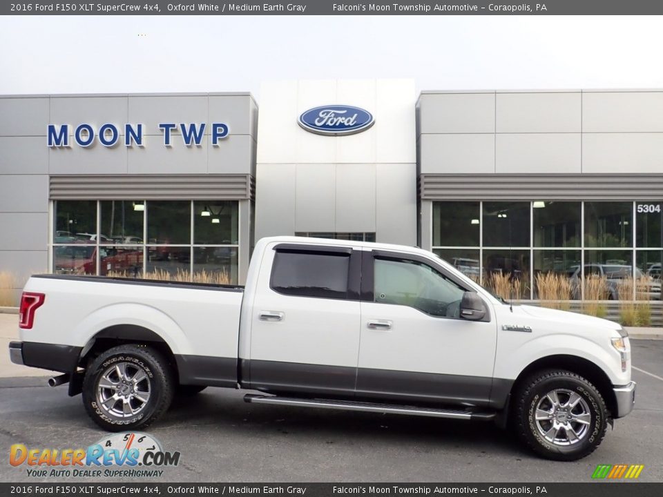 2016 Ford F150 XLT SuperCrew 4x4 Oxford White / Medium Earth Gray Photo #1
