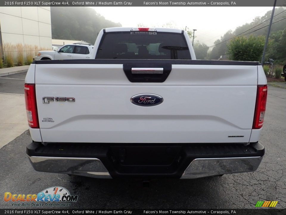 2016 Ford F150 XLT SuperCrew 4x4 Oxford White / Medium Earth Gray Photo #3