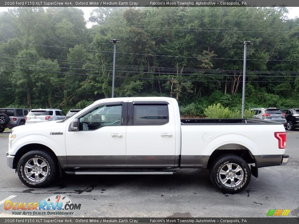 2016 Ford F150 XLT SuperCrew 4x4 Oxford White / Medium Earth Gray Photo #5