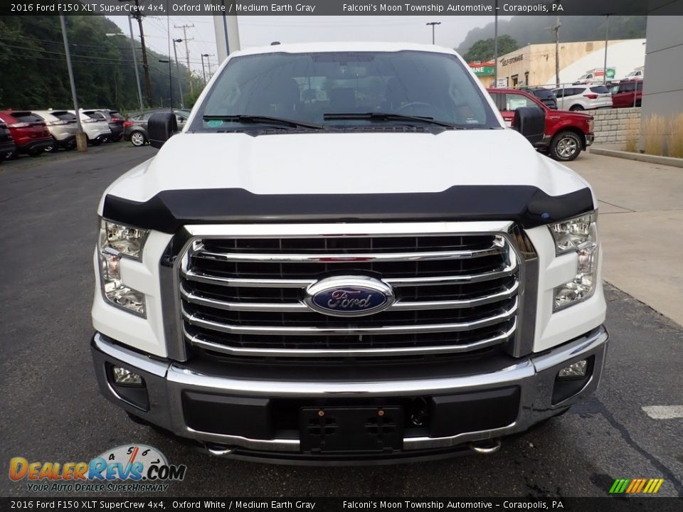 2016 Ford F150 XLT SuperCrew 4x4 Oxford White / Medium Earth Gray Photo #7