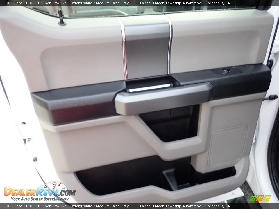 2016 Ford F150 XLT SuperCrew 4x4 Oxford White / Medium Earth Gray Photo #18