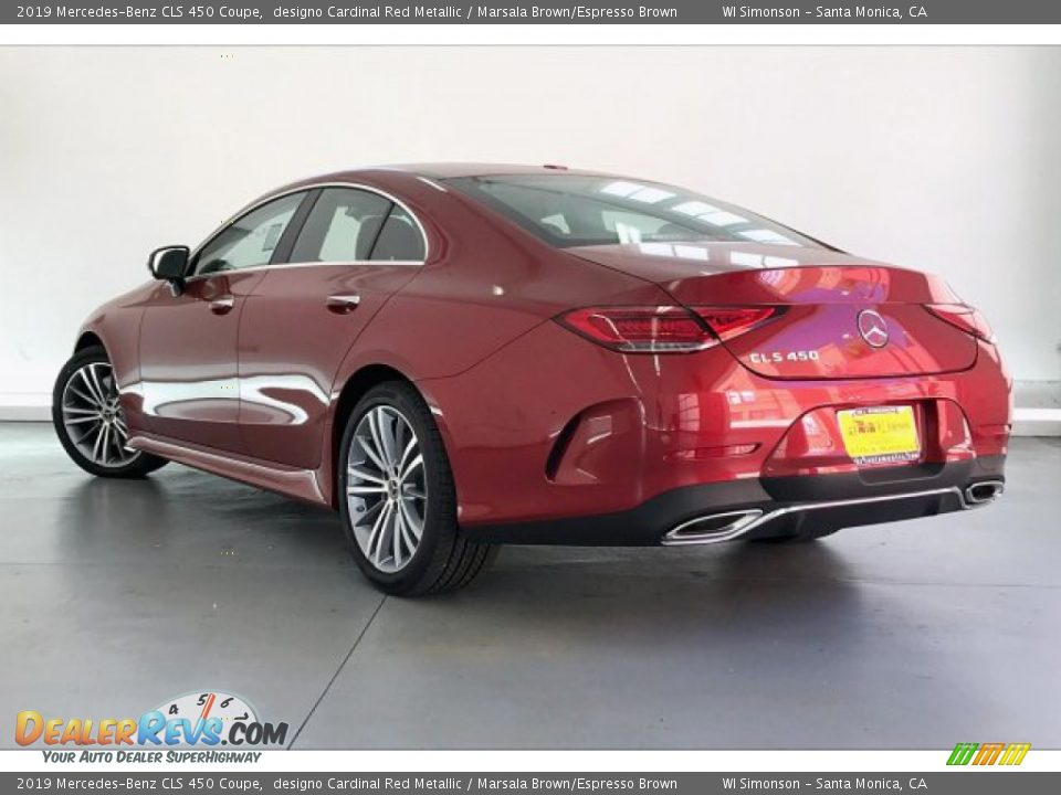 2019 Mercedes-Benz CLS 450 Coupe designo Cardinal Red Metallic / Marsala Brown/Espresso Brown Photo #2