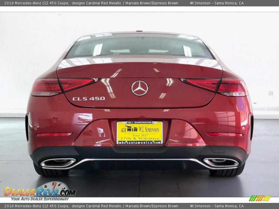 2019 Mercedes-Benz CLS 450 Coupe designo Cardinal Red Metallic / Marsala Brown/Espresso Brown Photo #3