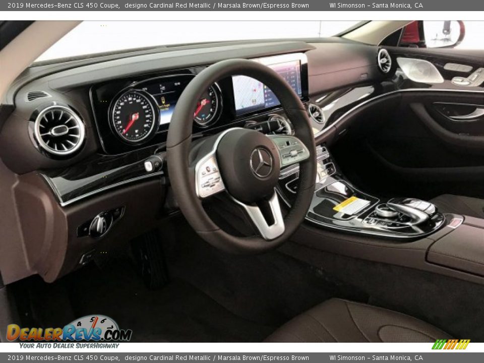 2019 Mercedes-Benz CLS 450 Coupe designo Cardinal Red Metallic / Marsala Brown/Espresso Brown Photo #4