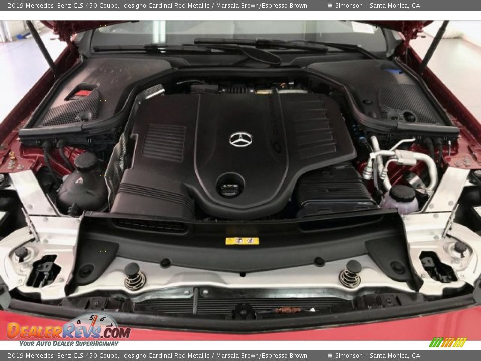 2019 Mercedes-Benz CLS 450 Coupe designo Cardinal Red Metallic / Marsala Brown/Espresso Brown Photo #8