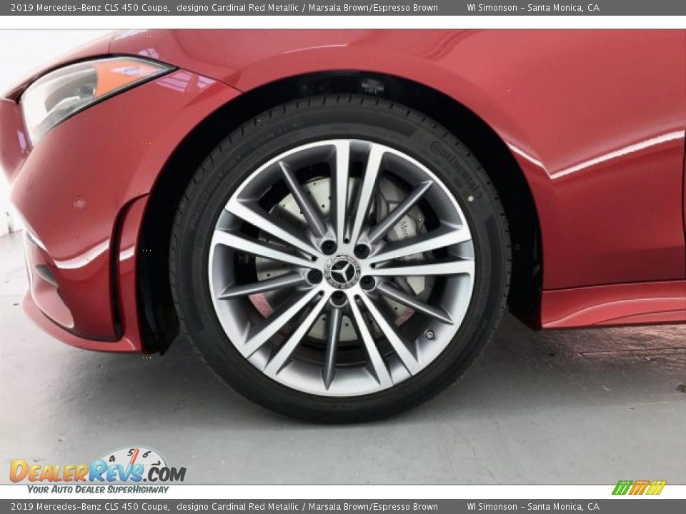 2019 Mercedes-Benz CLS 450 Coupe designo Cardinal Red Metallic / Marsala Brown/Espresso Brown Photo #9