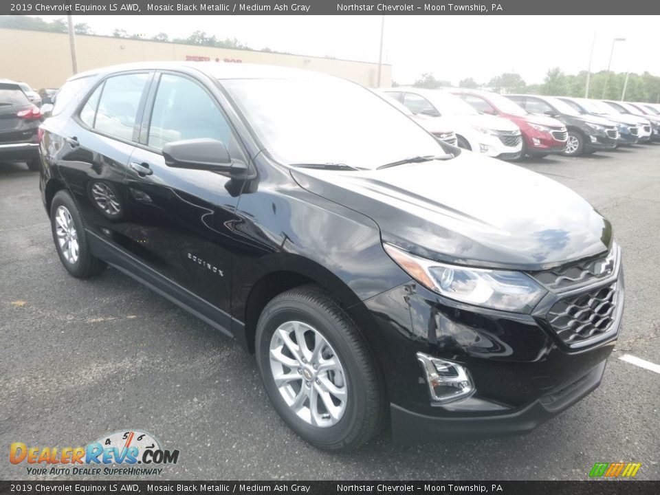 2019 Chevrolet Equinox LS AWD Mosaic Black Metallic / Medium Ash Gray Photo #7