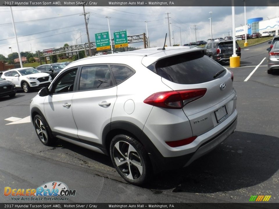 2017 Hyundai Tucson Sport AWD Molten Silver / Gray Photo #7