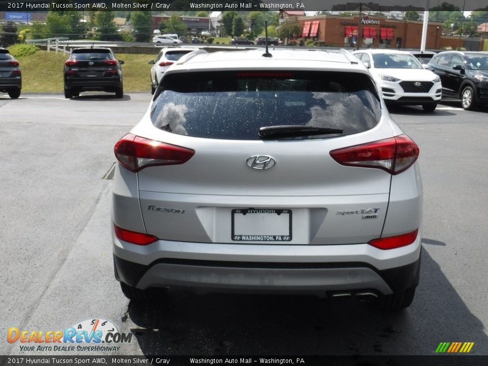 2017 Hyundai Tucson Sport AWD Molten Silver / Gray Photo #8