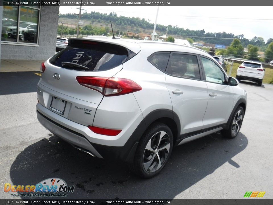 2017 Hyundai Tucson Sport AWD Molten Silver / Gray Photo #9