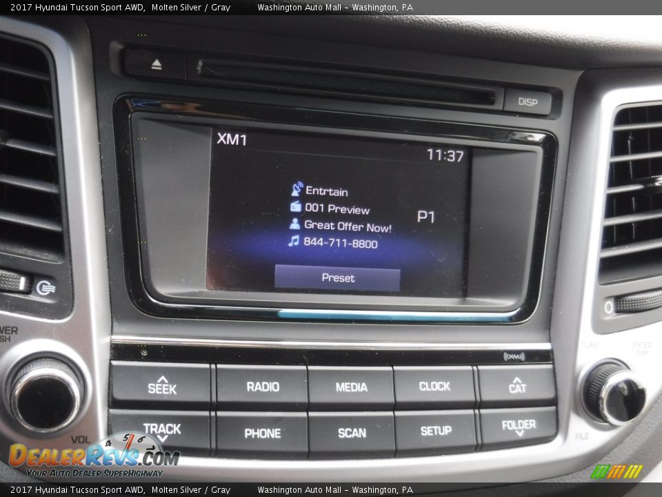 2017 Hyundai Tucson Sport AWD Molten Silver / Gray Photo #18