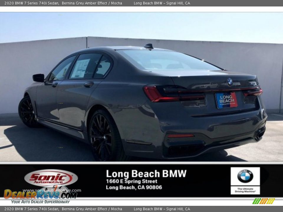 2020 BMW 7 Series 740i Sedan Bernina Grey Amber Effect / Mocha Photo #2