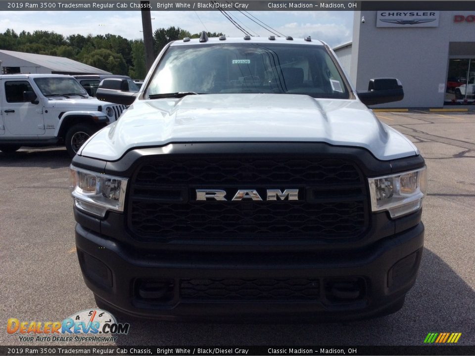 2019 Ram 3500 Tradesman Regular Cab Chassis Bright White / Black/Diesel Gray Photo #4