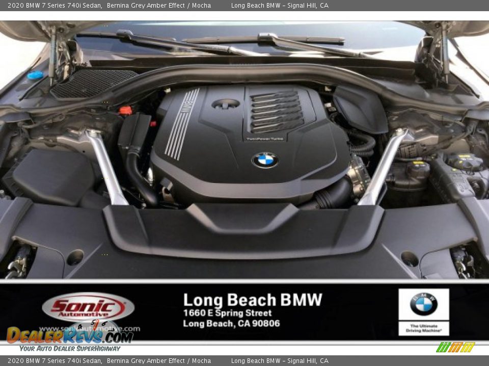 2020 BMW 7 Series 740i Sedan Bernina Grey Amber Effect / Mocha Photo #8