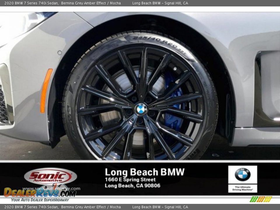 2020 BMW 7 Series 740i Sedan Bernina Grey Amber Effect / Mocha Photo #9