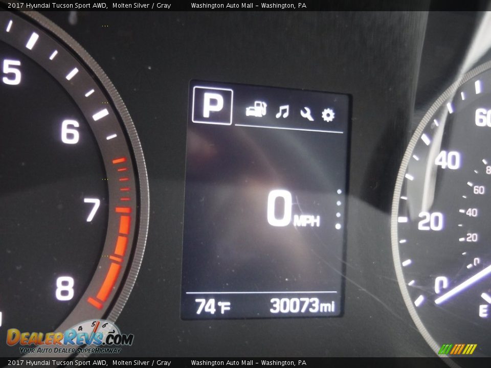 2017 Hyundai Tucson Sport AWD Molten Silver / Gray Photo #28
