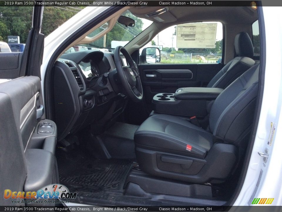 Front Seat of 2019 Ram 3500 Tradesman Regular Cab Chassis Photo #11