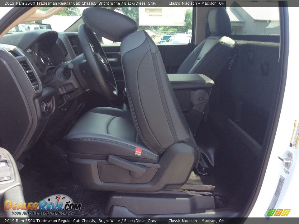 Front Seat of 2019 Ram 3500 Tradesman Regular Cab Chassis Photo #12