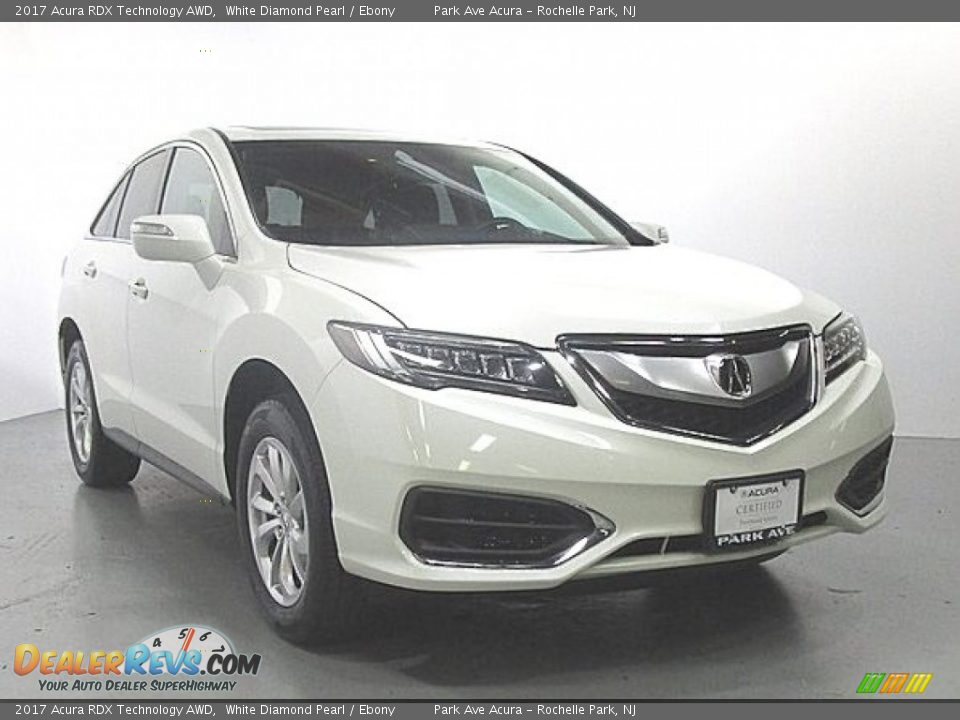 2017 Acura RDX Technology AWD White Diamond Pearl / Ebony Photo #6