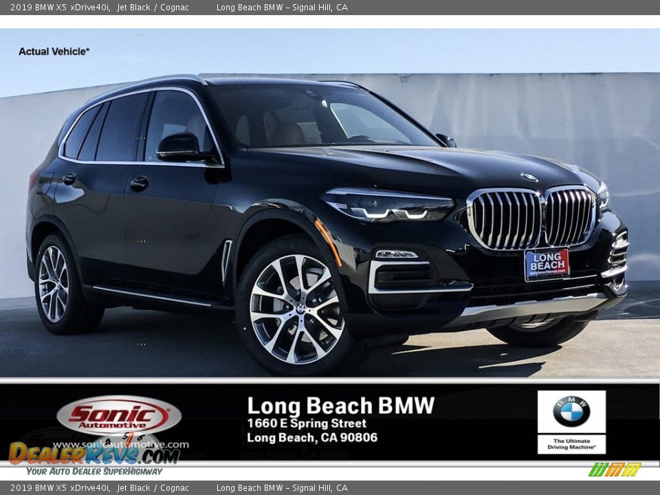 2019 BMW X5 xDrive40i Jet Black / Cognac Photo #1