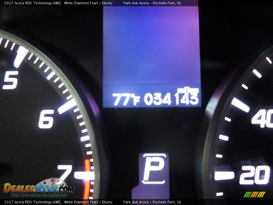 2017 Acura RDX Technology AWD White Diamond Pearl / Ebony Photo #25
