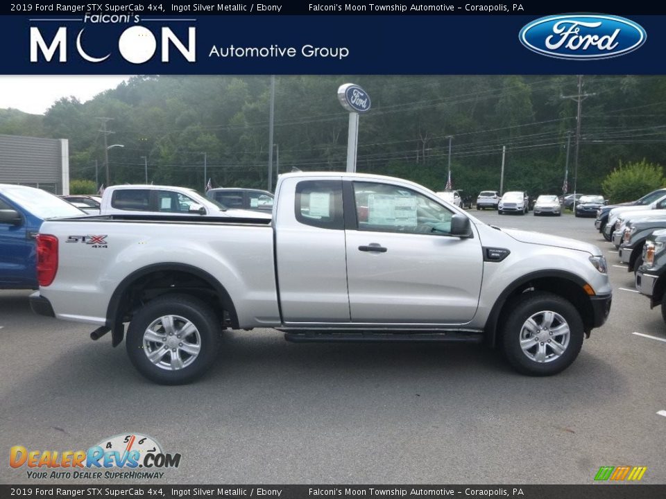 2019 Ford Ranger STX SuperCab 4x4 Ingot Silver Metallic / Ebony Photo #1