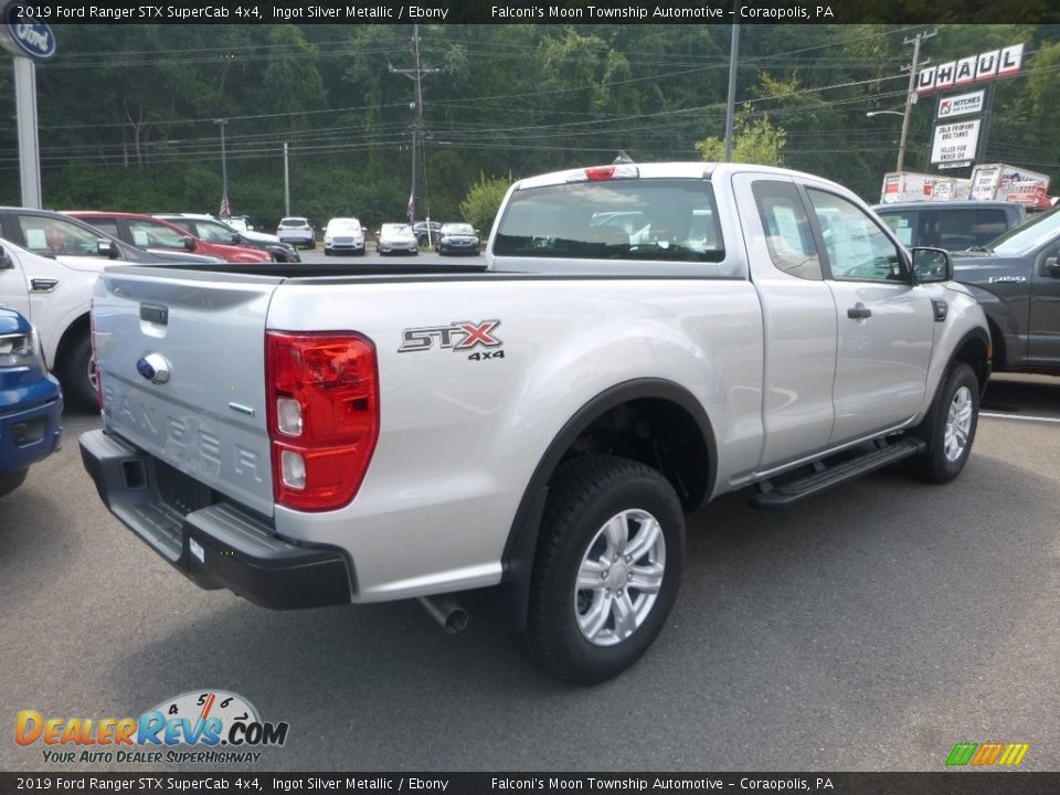 2019 Ford Ranger STX SuperCab 4x4 Ingot Silver Metallic / Ebony Photo #2