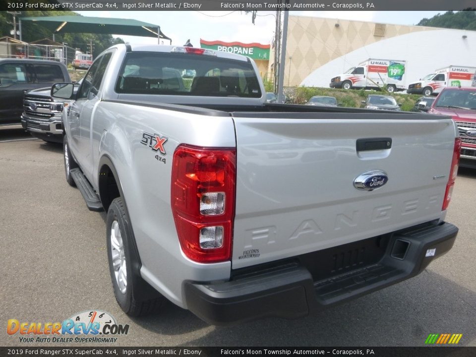2019 Ford Ranger STX SuperCab 4x4 Ingot Silver Metallic / Ebony Photo #6